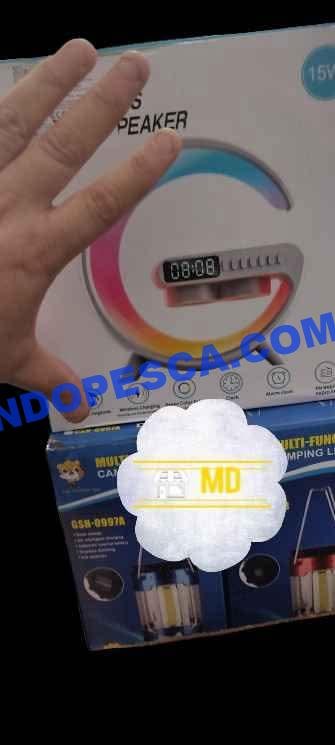 Parlante G, radio FM , cargador, reloj, alarma, luces LED, Bluetooth. - Imagen 6