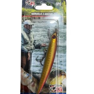 Señuelo de media agua 9 cm doble gancho