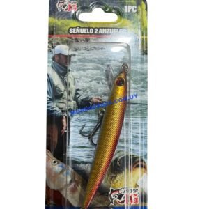 Señuelo de media agua 9 cm doble gancho