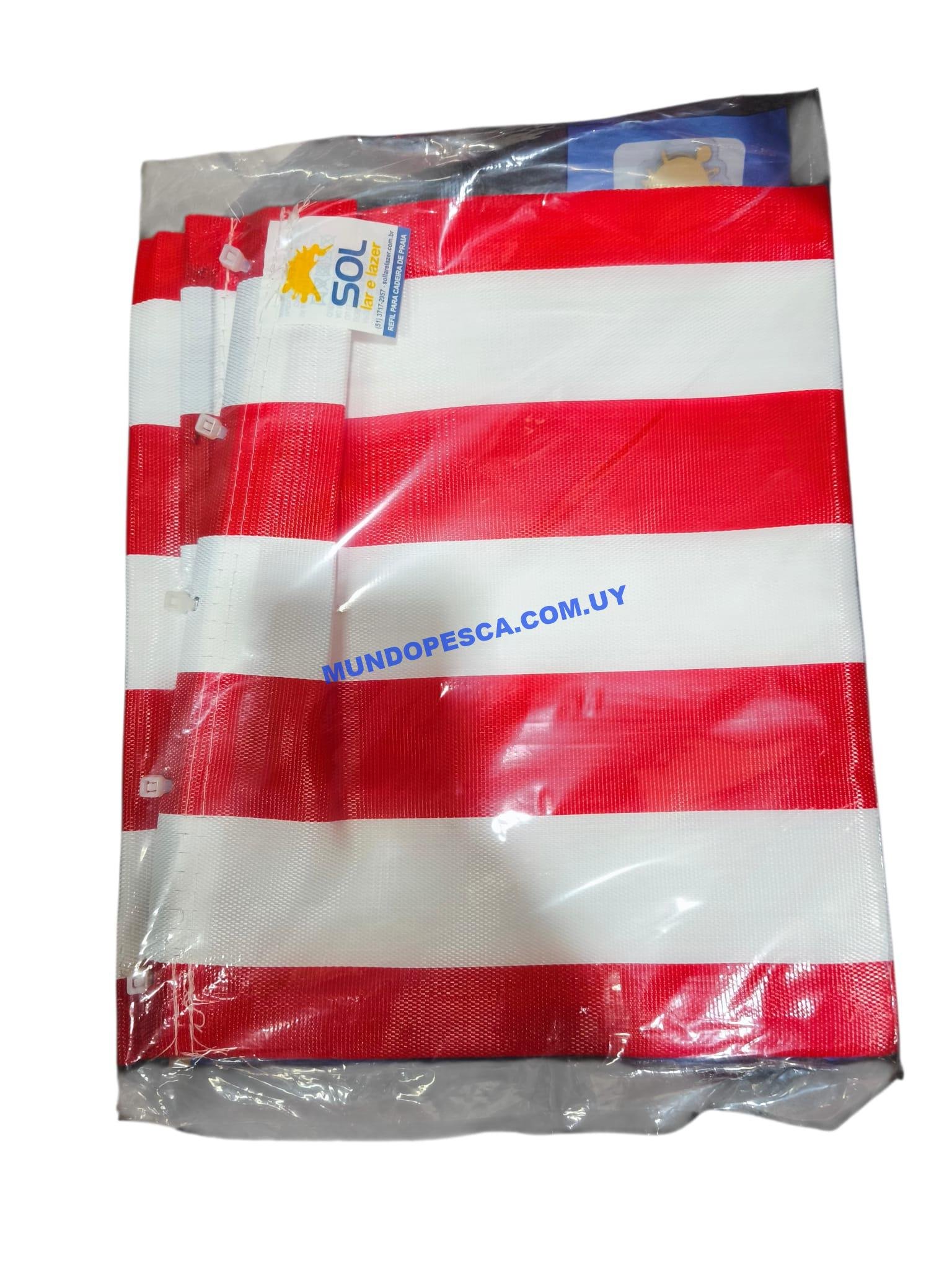 Repuesto de tejido plástico para silla plegable con precintos - Imagen 4