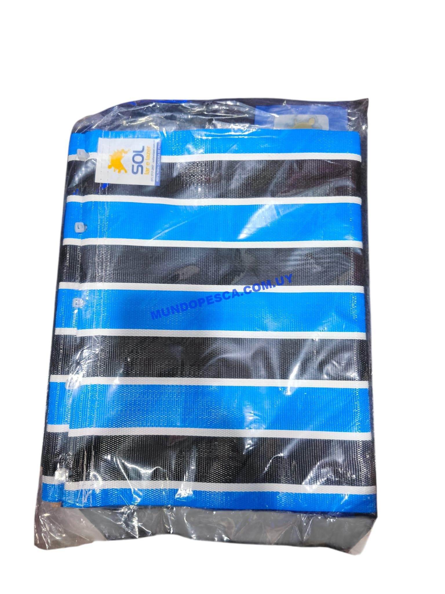 Repuesto de tejido plástico para silla plegable con precintos - Imagen 3