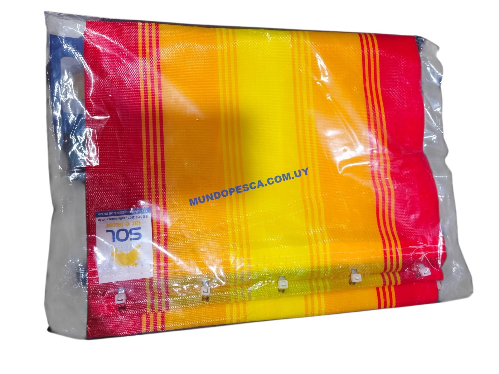 Repuesto de tejido plástico para silla plegable con precintos - Imagen 2