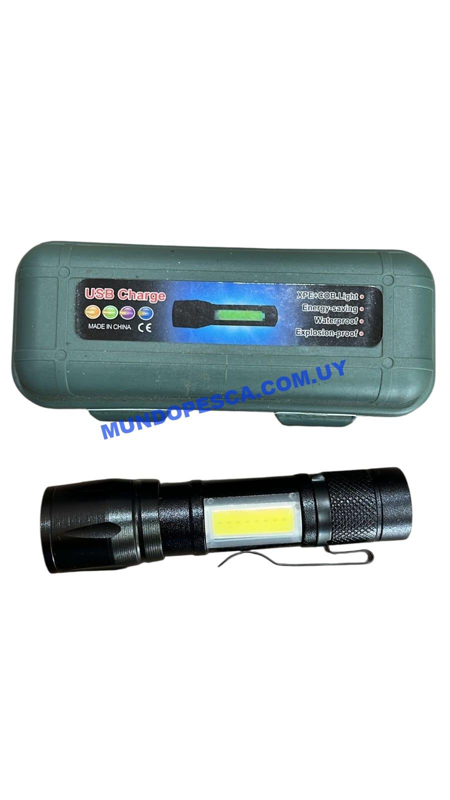 Linterna LED portátil recargable tipo COB - Imagen 2