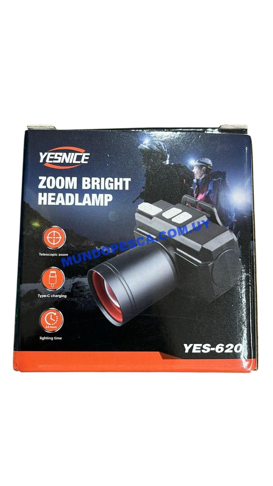 Linterna frontal minero LED recargable YES-620 - Imagen 2