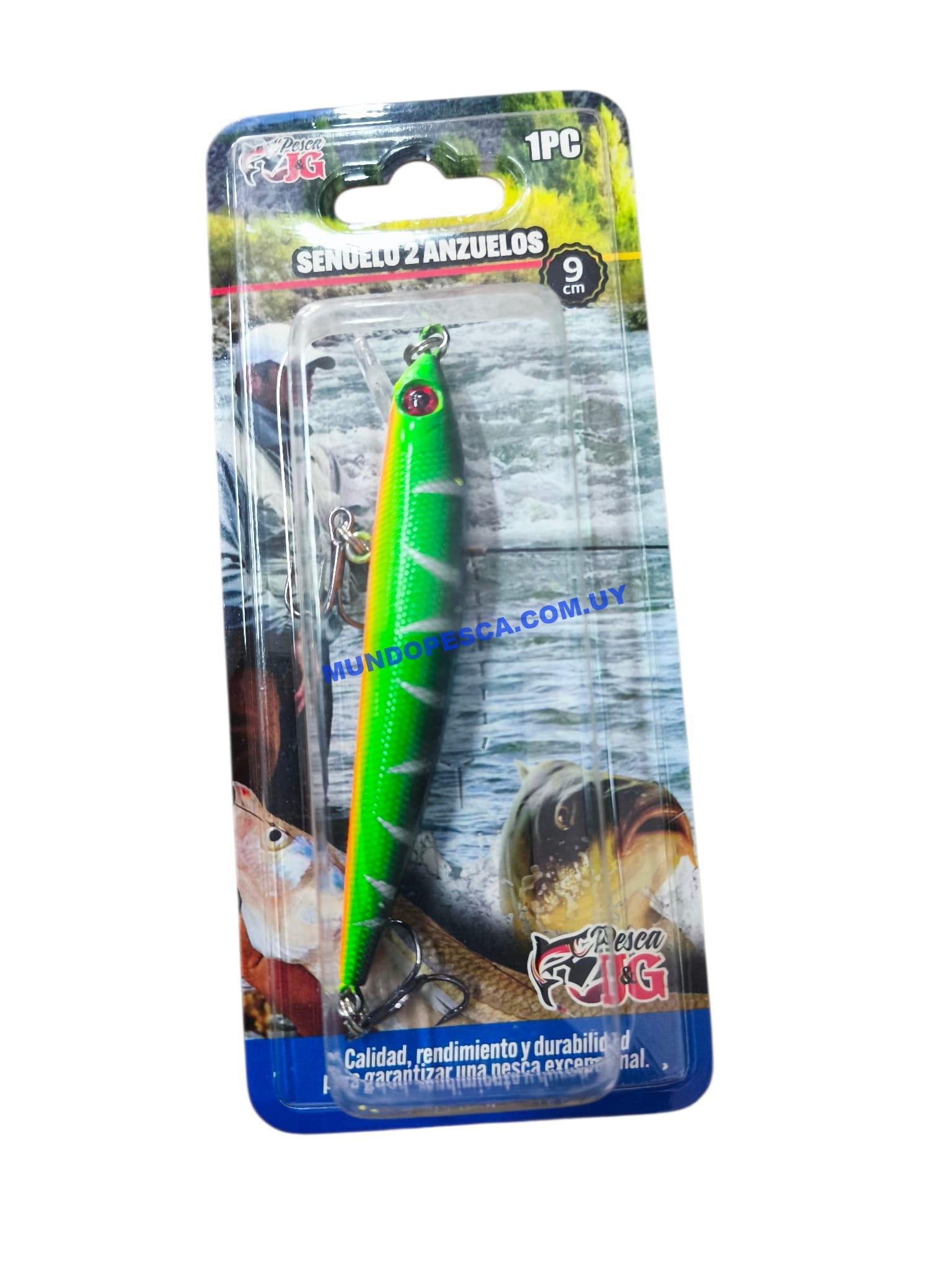 Señuelo de media agua 9 cm doble gancho - Imagen 2