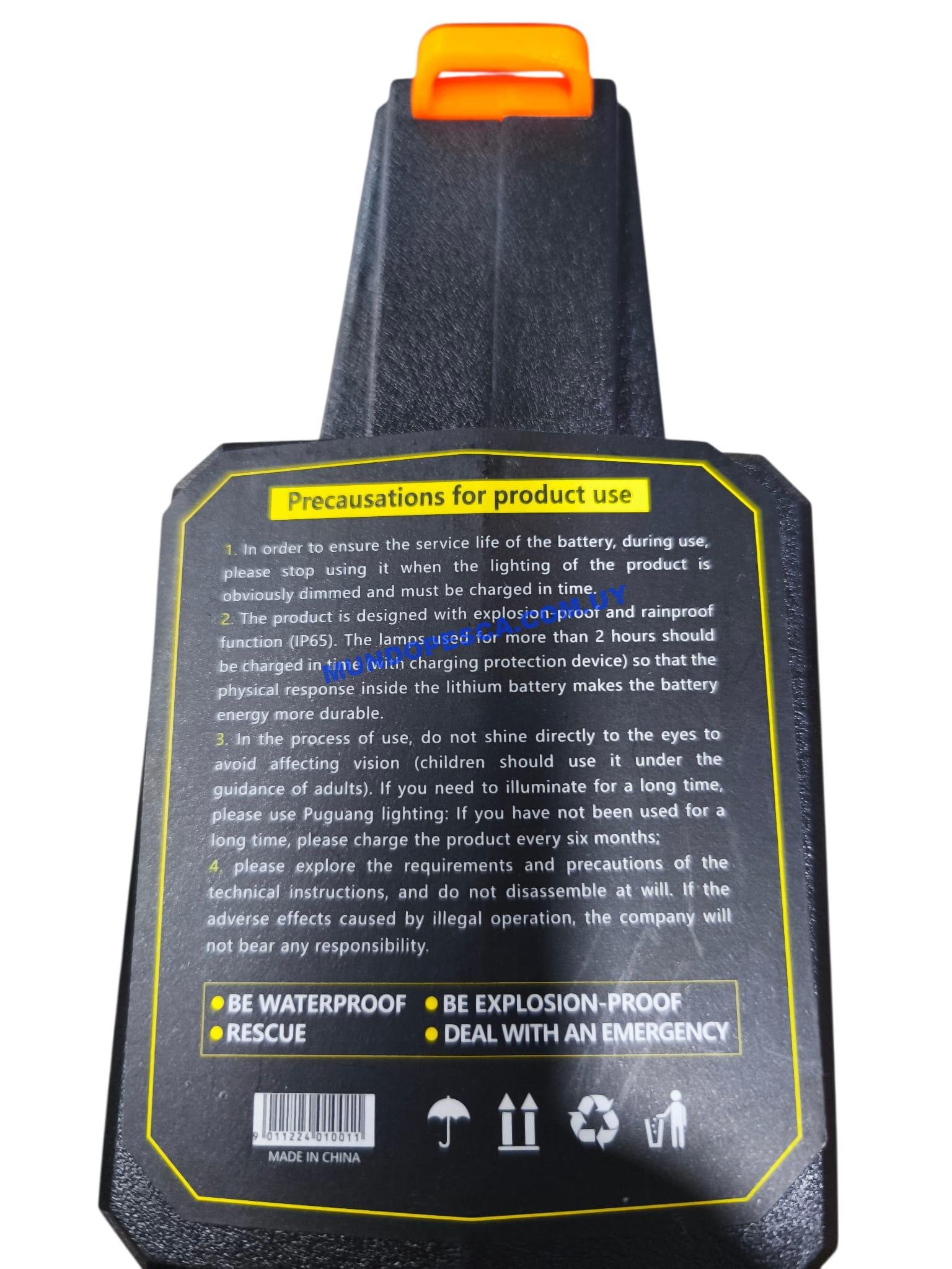 Linterna LED Recargable N-LIGHT – Alta Potencia (Emergencias y Rescate) - Imagen 3