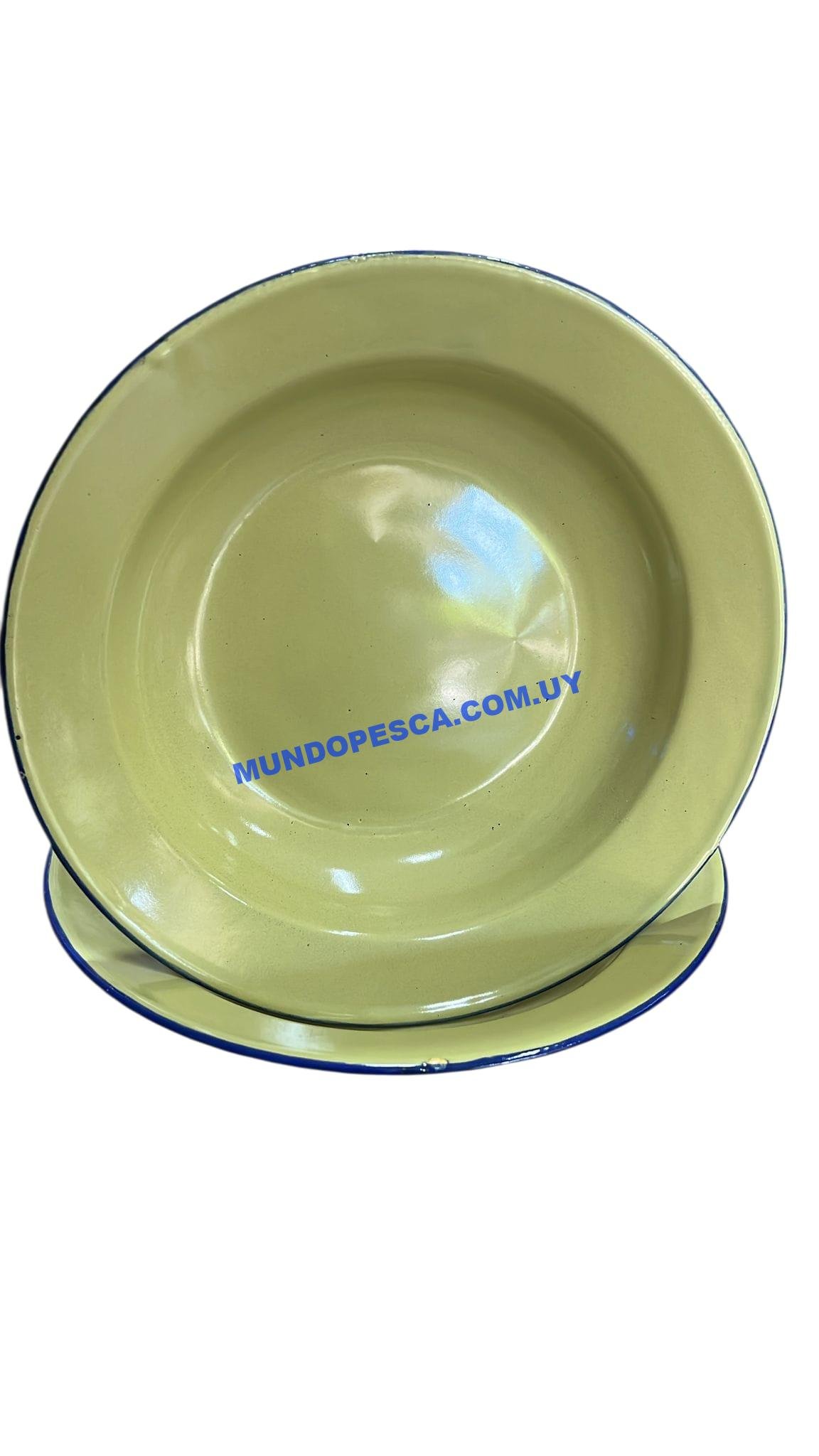 Plato esmaltado resistente – Ideal camping y outdoor - Imagen 2