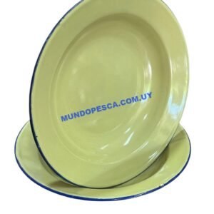 Plato esmaltado resistente – Ideal camping y outdoor