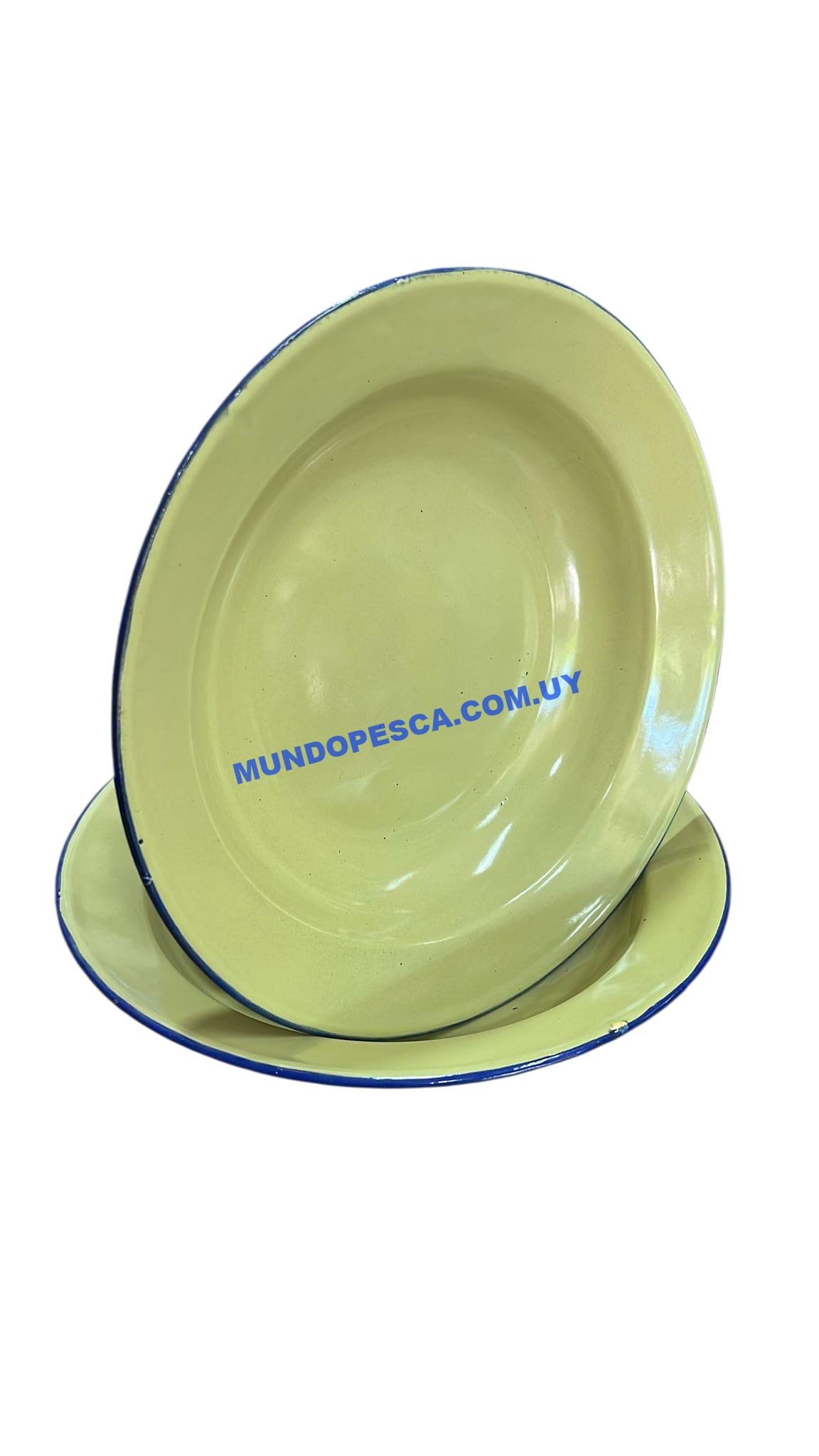 Plato esmaltado resistente – Ideal camping y outdoor