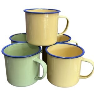 Taza esmaltada resistente – Ideal camping y outdoor