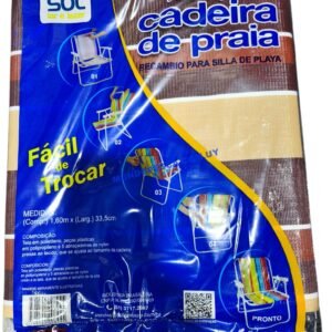 Repuesto de tejido plástico para silla plegable con precintos