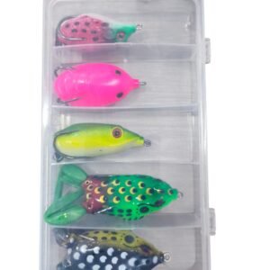 Kit Señuelos Antienganche Tipo Rana x5