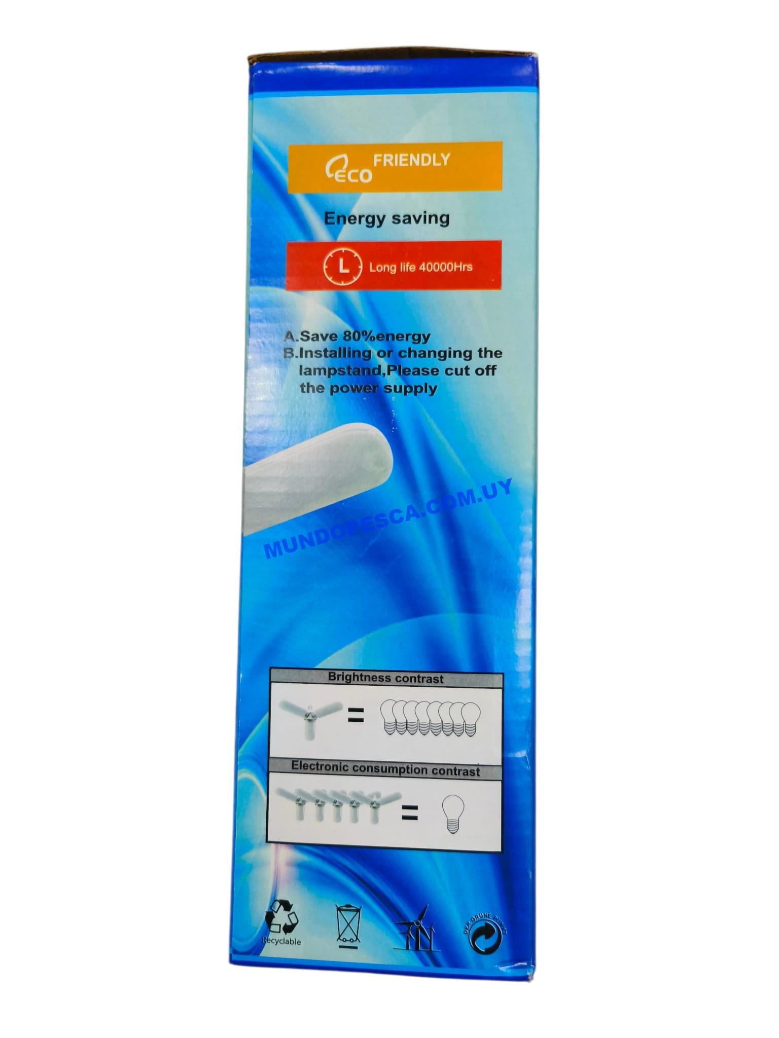 Lámpara LED Plegable 3 Aspas 36W 12V Alta Potencia - Imagen 6