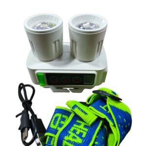 Linterna Frontal LED Recargable con Sensor CX-6160 – Luz Fría y Cálida