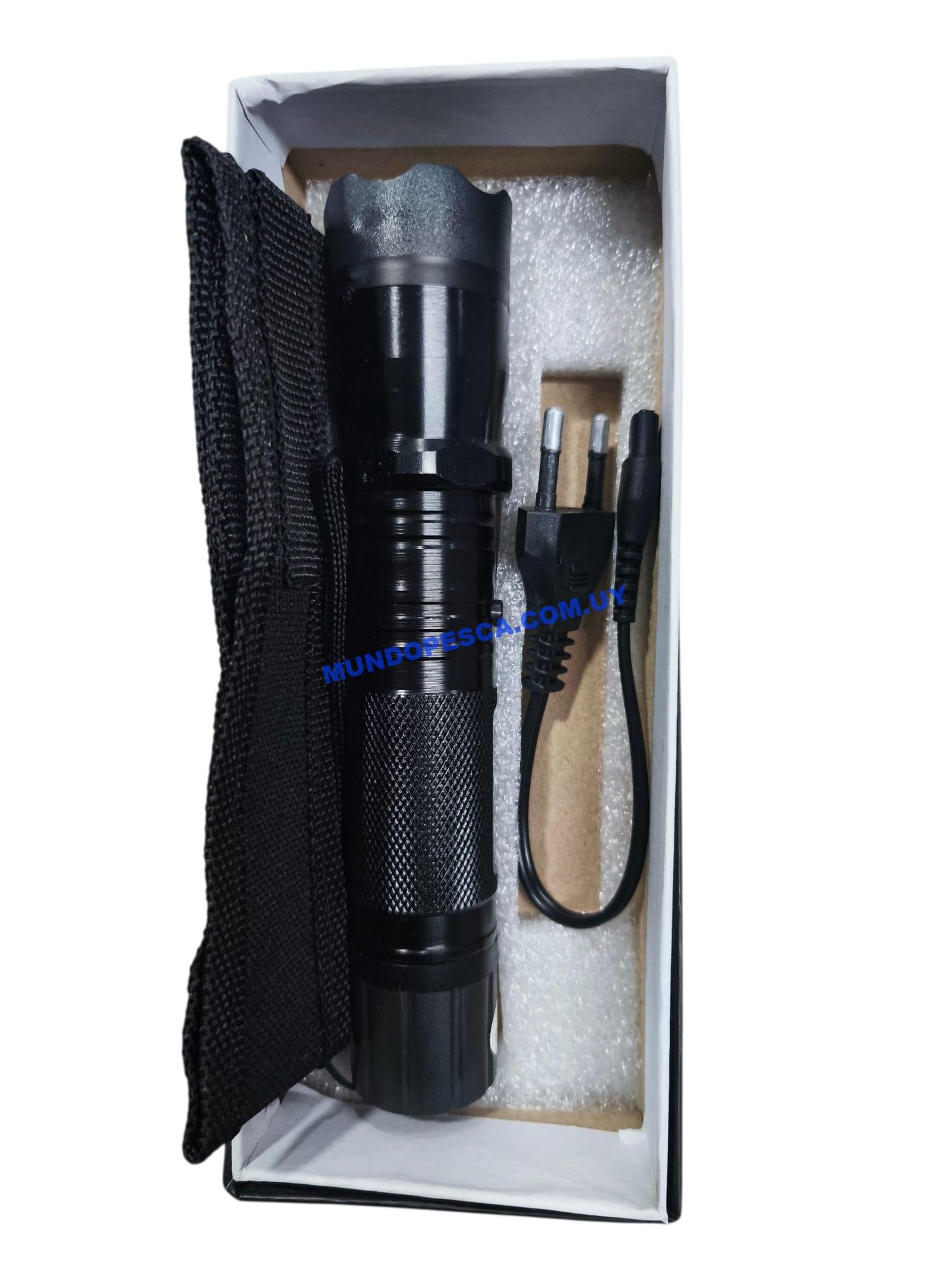 Linterna Recargable LED Alta Potencia Con Funda - Imagen 2