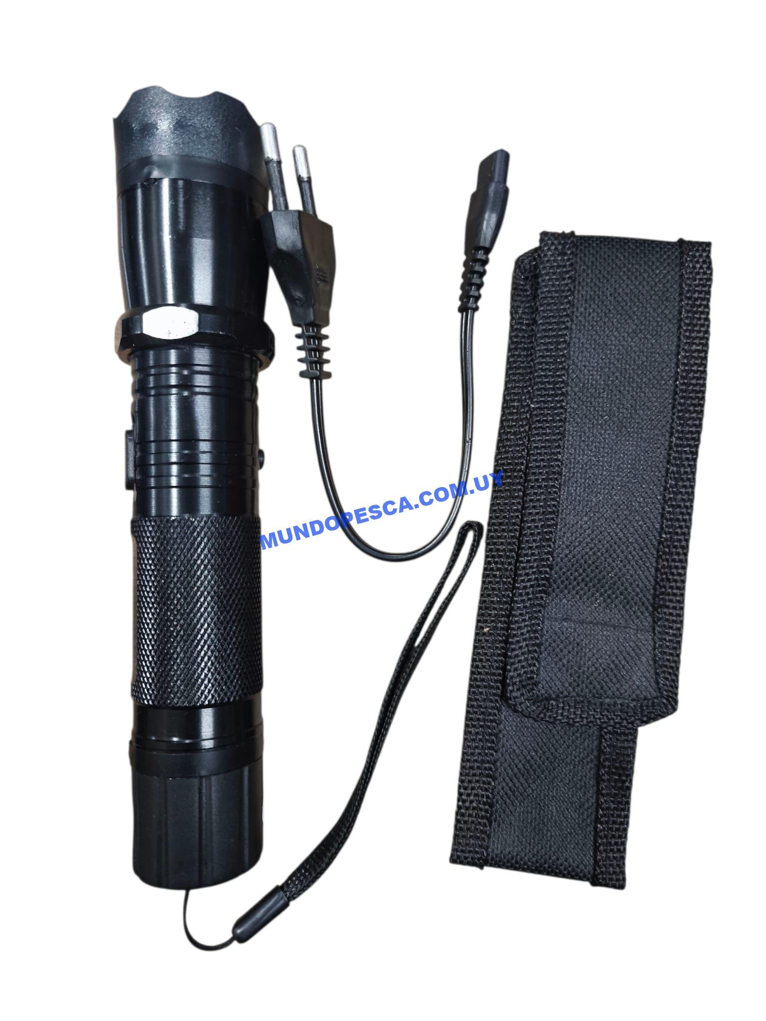 Linterna Recargable LED Alta Potencia Con Funda