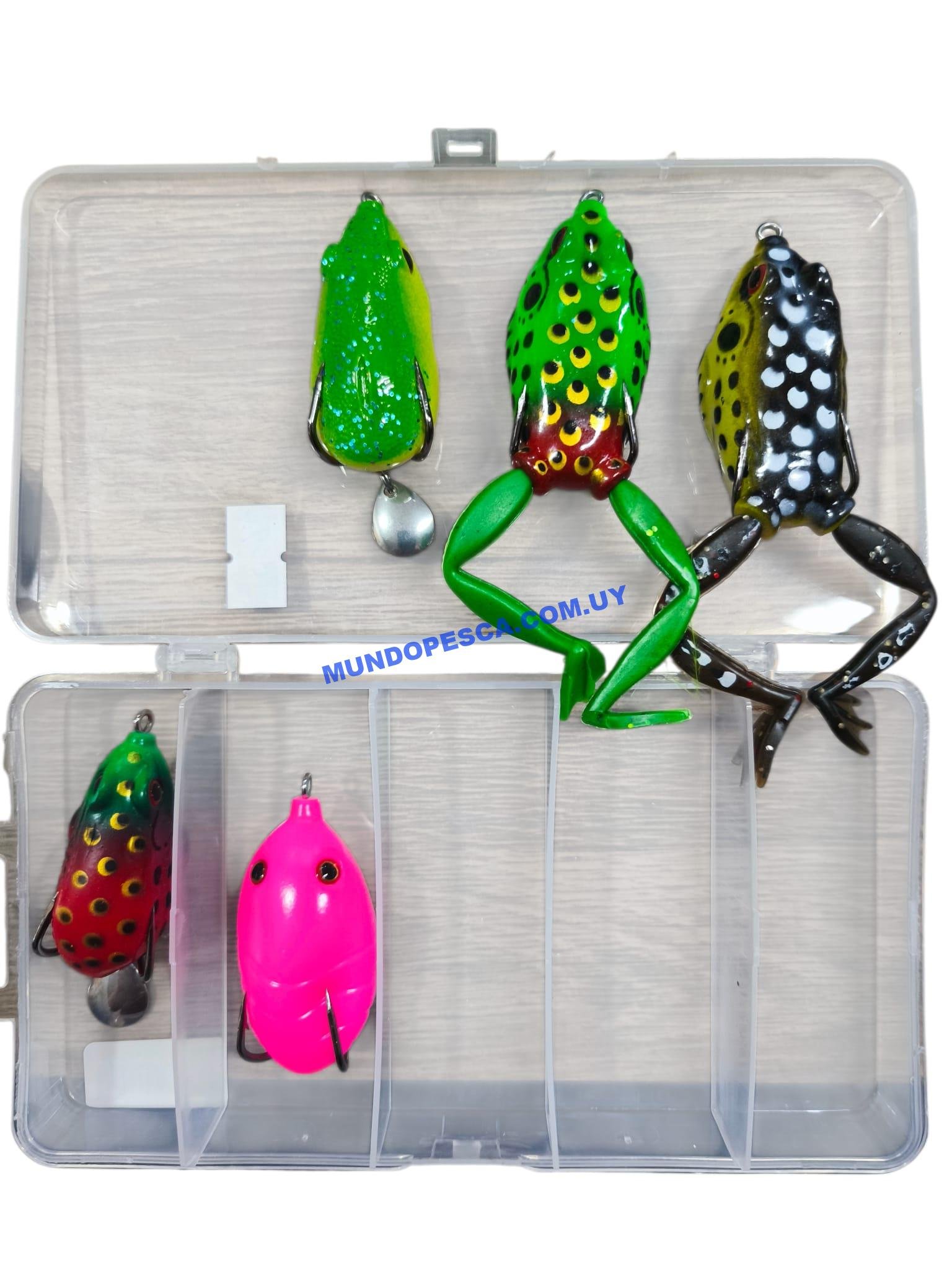 Kit Señuelos Antienganche Tipo Rana x5 - Imagen 2