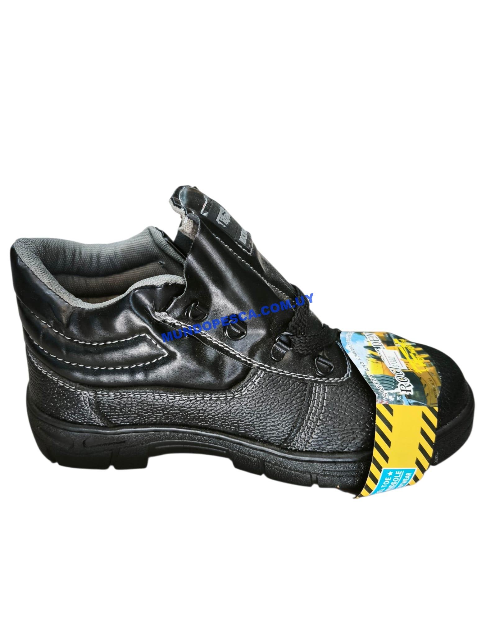 Bota de Trabajo Negra Rock Golden LH-1422 con Puntera - Imagen 2